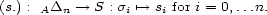 (s.) : ADn --> S : si '--> si for i = 0,...n. 