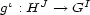i J I g : H --> G 