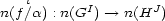  i I J n(f/a) : n(G )-- > n(H ) 