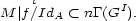 M |fi/Id < nG(GI). A 