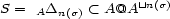 S = D < A@A~n || (s) A n(s) 