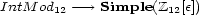IntM od12---> Simple(Z12[e]) 