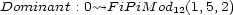 Dominant : 0~>F iP iM od12(1,5,2) 