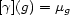 [g](g) = mg 