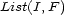 List(I,F) 
