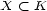X < K 