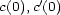 ' c(0),c (0) 