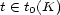 t (- t0(K) 