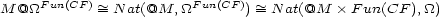  Fun(CF) Fun(CF) M @_O_ ~= N at(@M, _O_ ) ~= N at(@M � F un(CF ),_O_) 