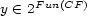 y (- 2Fun(CF ) 