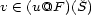 v (- (u@F )(S) 
