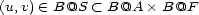 (u,v) (- B@S < B@A � B@F 