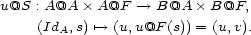 u@S : A@A �A@F --> B@A � B@F, (IdA,s) '--> (u,u@F (s)) = (u,v). 