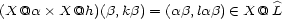 (X@a � X@h)(b,kb) = (ab,lab) (- X@L 