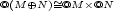 @(M o+ N)~=@M � @N 