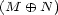(M o+ N) 
