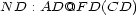 N D : AD@F D(CD) 