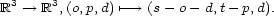  3 3 R -- > R ,(o,p,d) '- --> (s- o- d,t- p,d). 