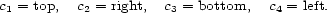 c1 = top, c2 = right, c3 = bottom, c4 = left. 