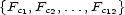 {Fc1,Fc2,...,Fc12} 