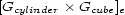 [Gcylinder� Gcube]e 