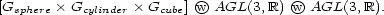 [Gsphere� Gcylinder� Gcube] wO AGL(3,R) wO AGL(3,R). 