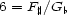 6 = F#/Gb 