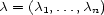 c = (c1,...,cn) 