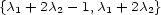 {c1 + 2c2- 1,c1 + 2c2} 