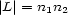 |L |= n1n2 