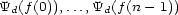 Yd(f(0)),...,Yd(f (n - 1)) 