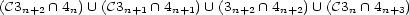 (C3n+2 /~\ 4n) U (C3n+1 /~\ 4n+1) U (3n+2 /~\ 4n+2) U (C3n /~\ 4n+3) 