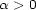 a > 0 