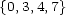 {0,3,4,7} 