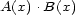 A(x).B(x) 