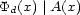 Pd(x)|A(x) 