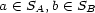 a (- SA,b (- SB 