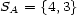 SA = {4,3} 