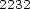 2232 