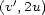(v',2u) 