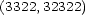 (3322,32322) 