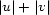 |u|+ |v| 