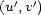  ' ' (u ,v) 