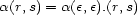 a(r,s) = a(e,e).(r,s) 