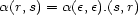 a(r,s) = a(e,e).(s,r) 