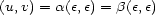 (u,v) = a(e,e) = b(e,e) 
