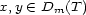 x,y (- Dm(T ) 