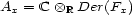 Ax = C ox R Der(Fx) 