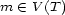 m (- V(T) 