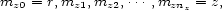 mz0 = r,mz1,mz2,...,mznz = z, 